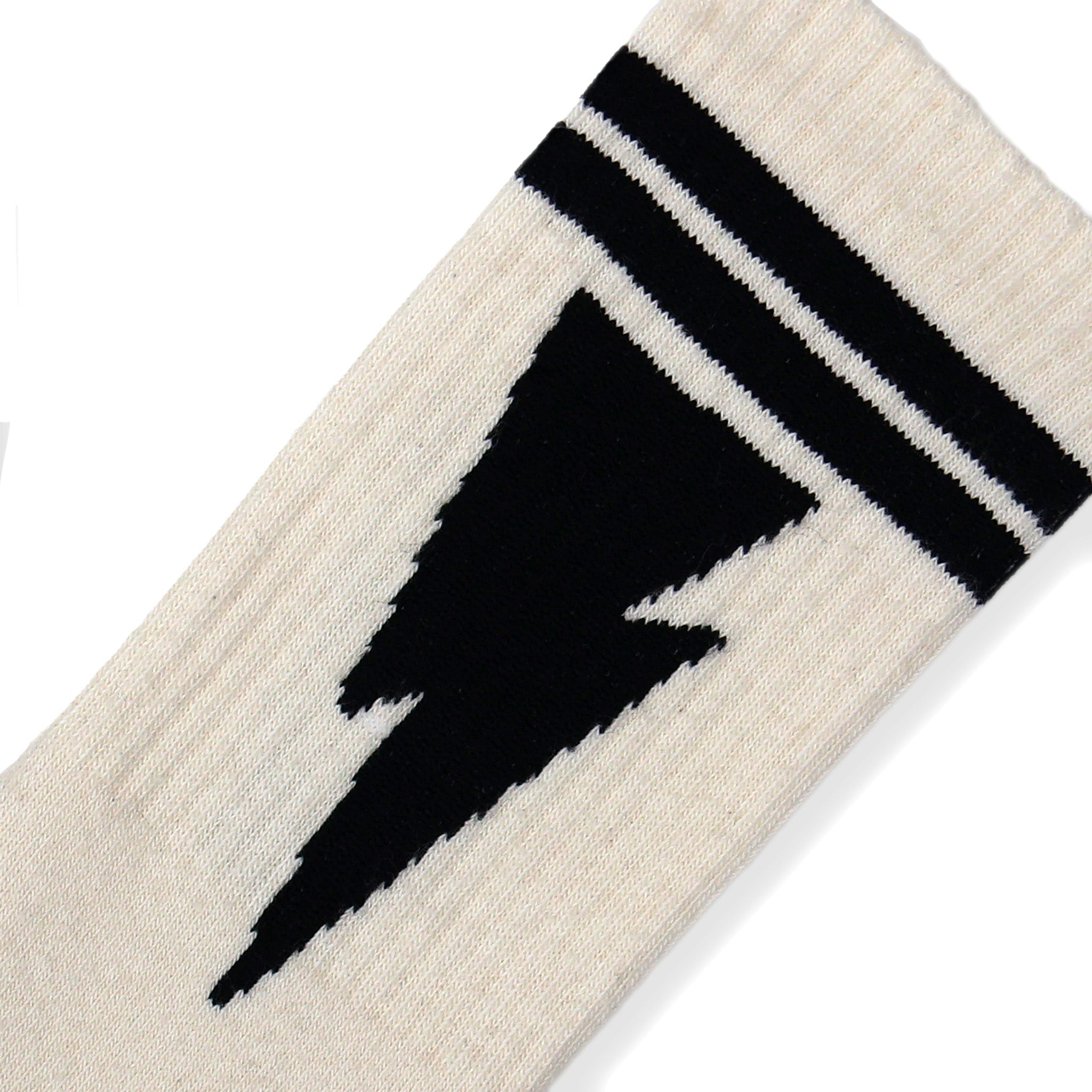 SOCCO Naturals | Mike Vallely Lightning Bolt Socks | Black Stripes