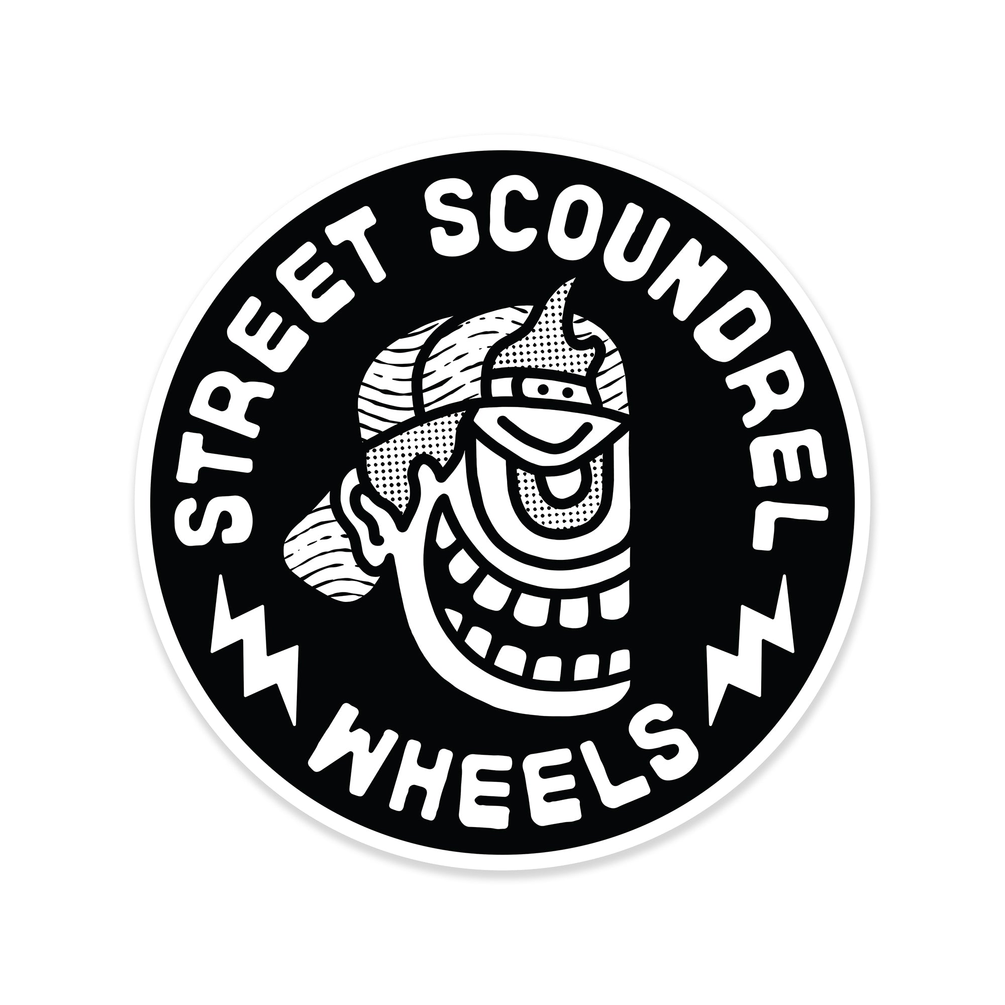 Street Scoundrel Sticker (White)