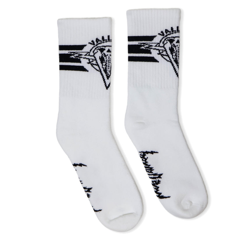 Mike Vallely x Dirty Donny Collaboration Crew Socks | White